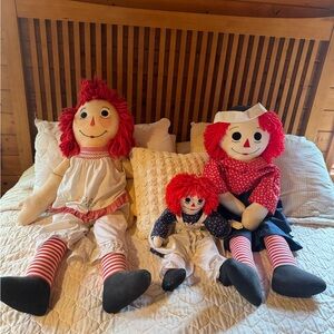 Classic Rag Doll Set with Red Hair